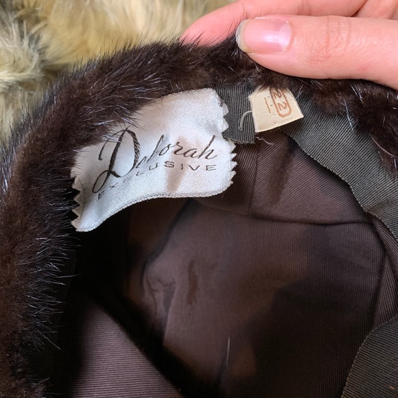 Brown Mink Fur Hat - Picture 6 of 7